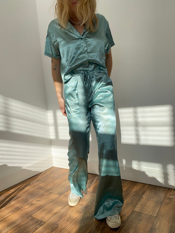 Capsule Wide Leg Pants  | Satin