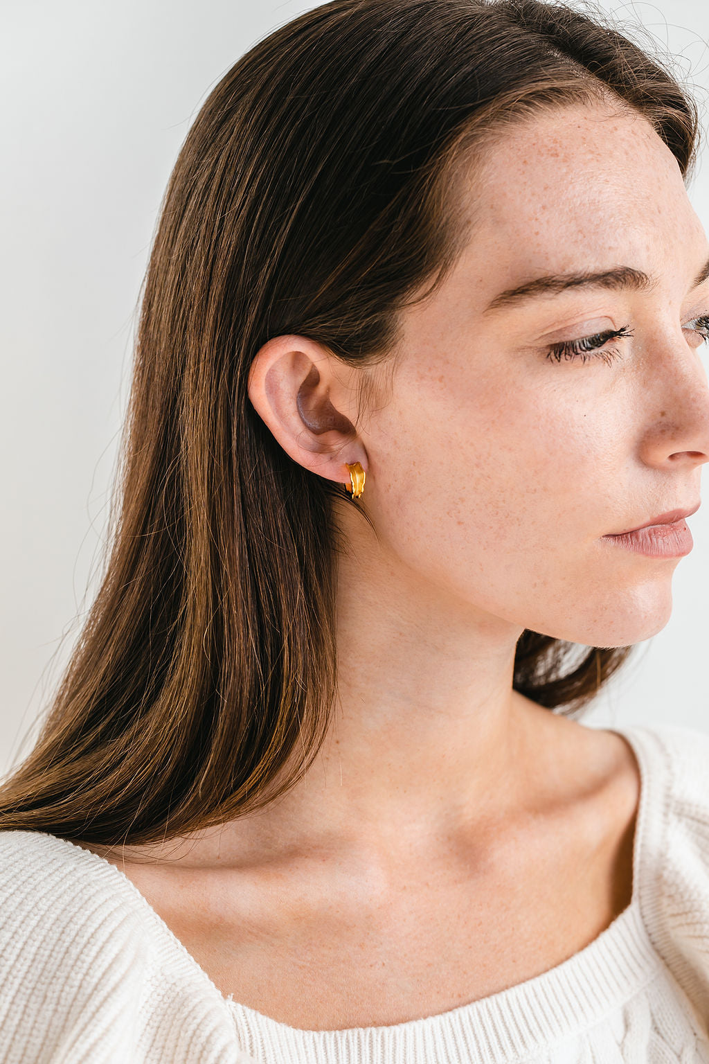 Leaf Earrings Gold – Mockberg
