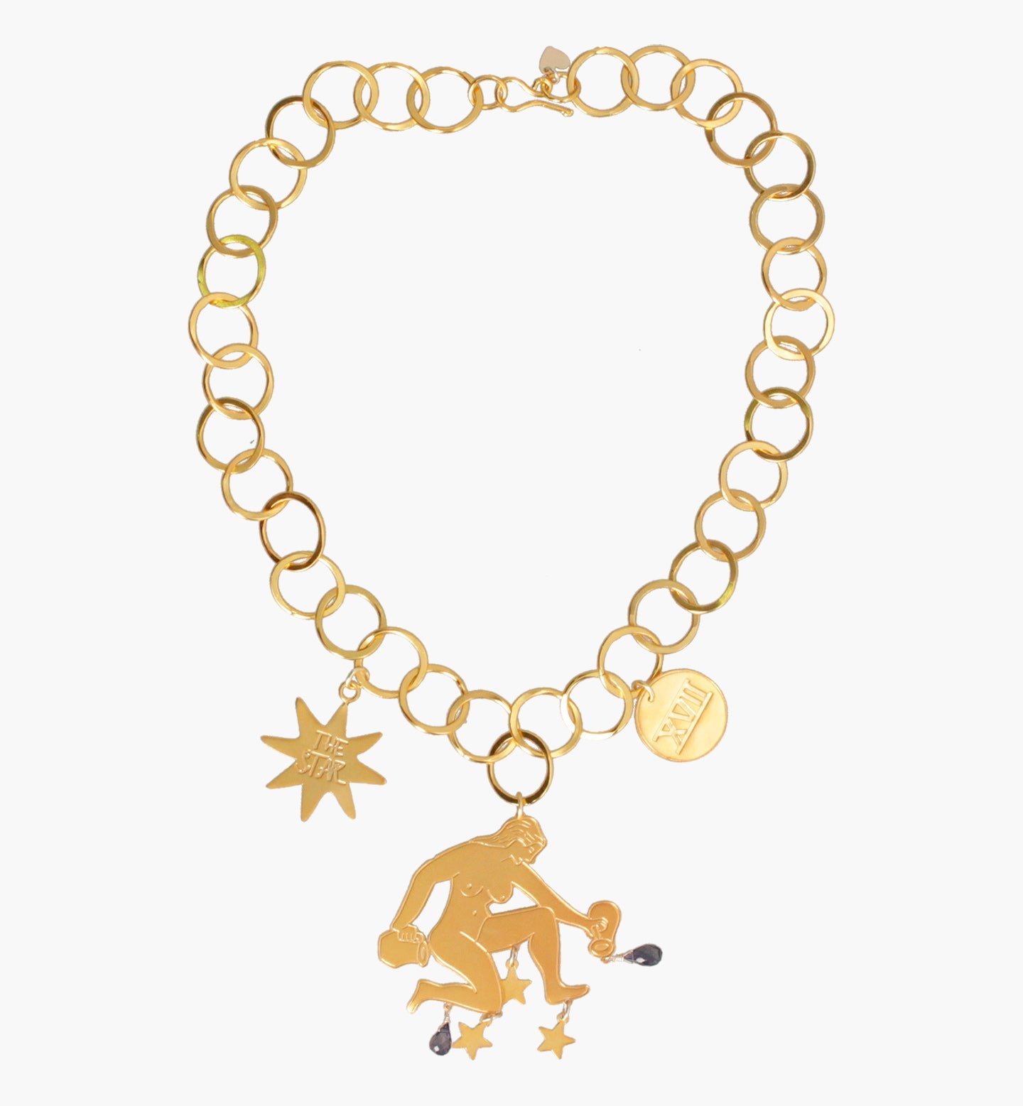 Louis Vuitton Louis in the Sky Zodiac Pendant Necklace - Gold-Tone