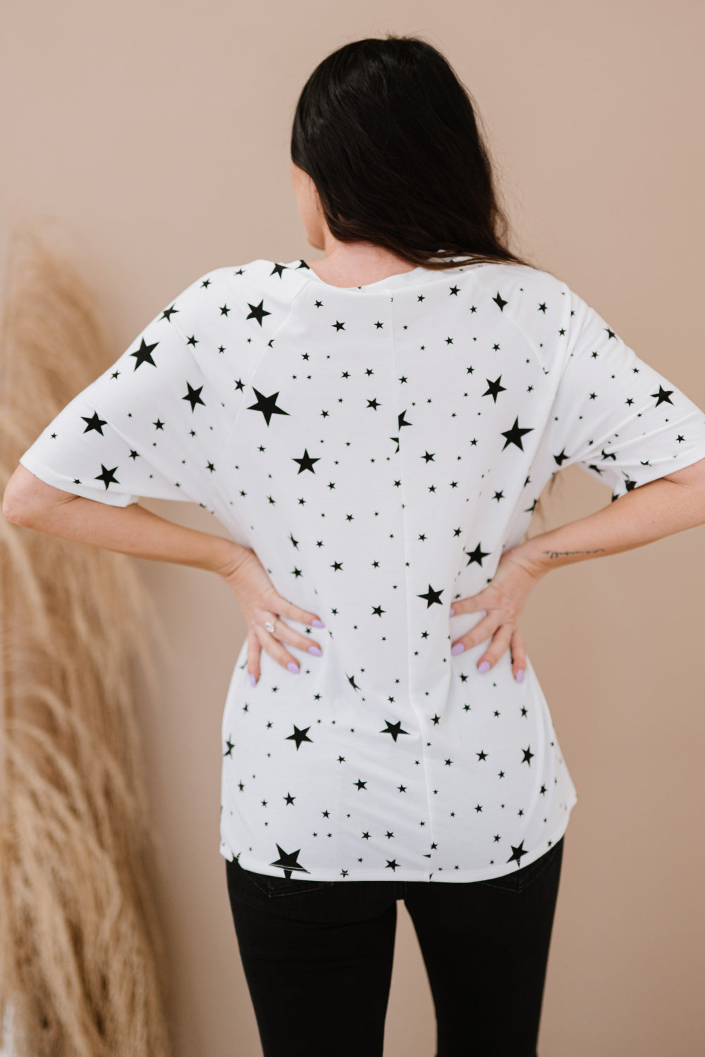 It's In The Stars Tee in White - Reflection Boutique