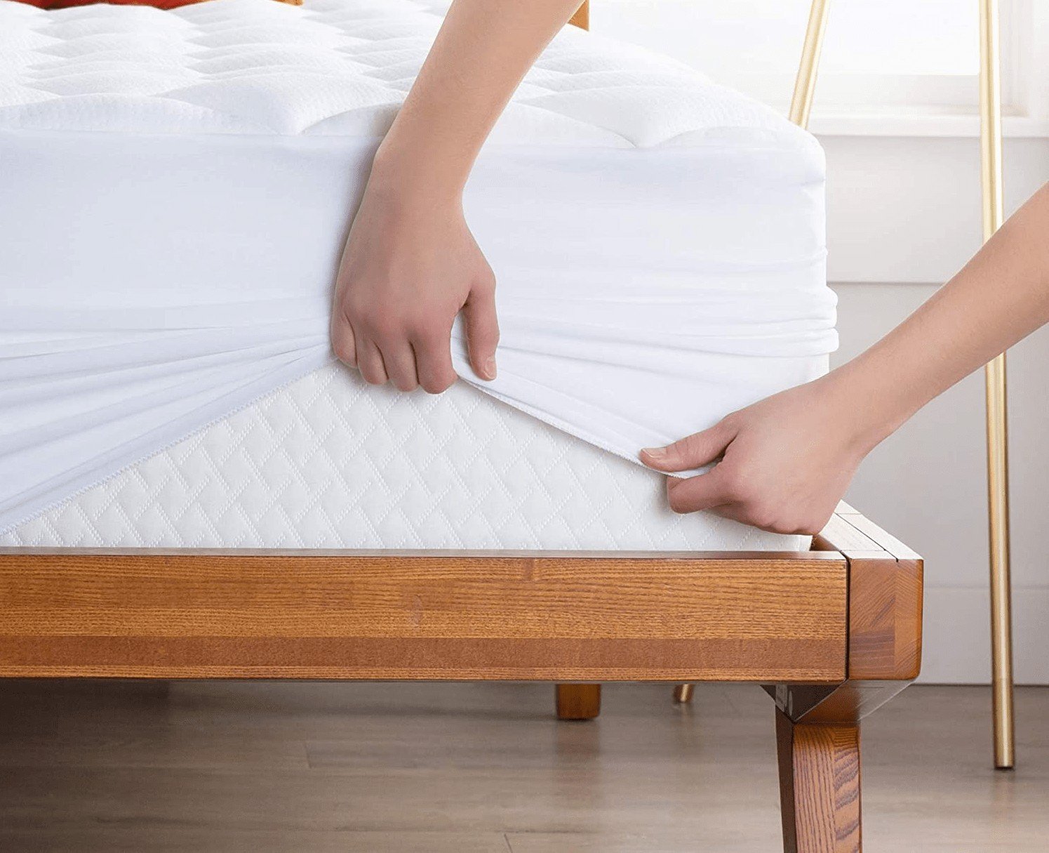 sleep comfort quilted waterproof mattress protector