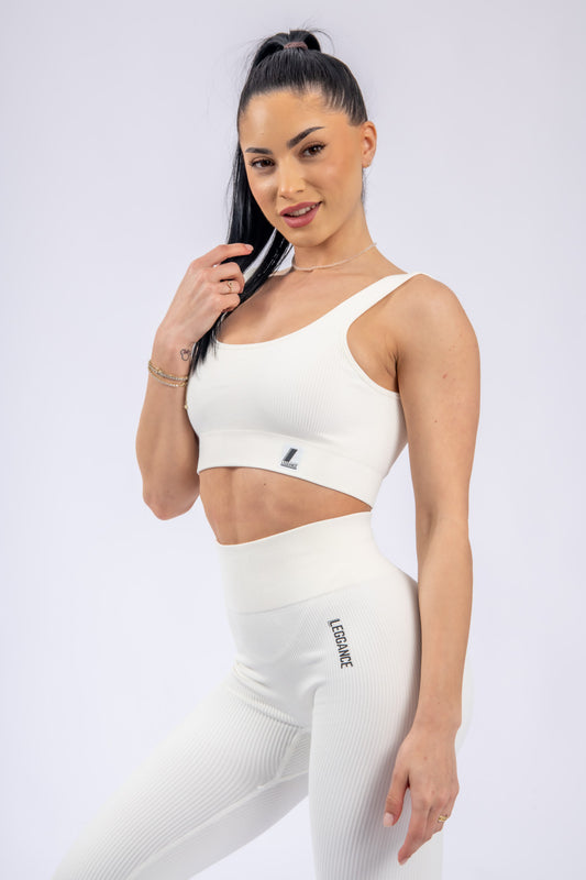 Move White Sports Bra