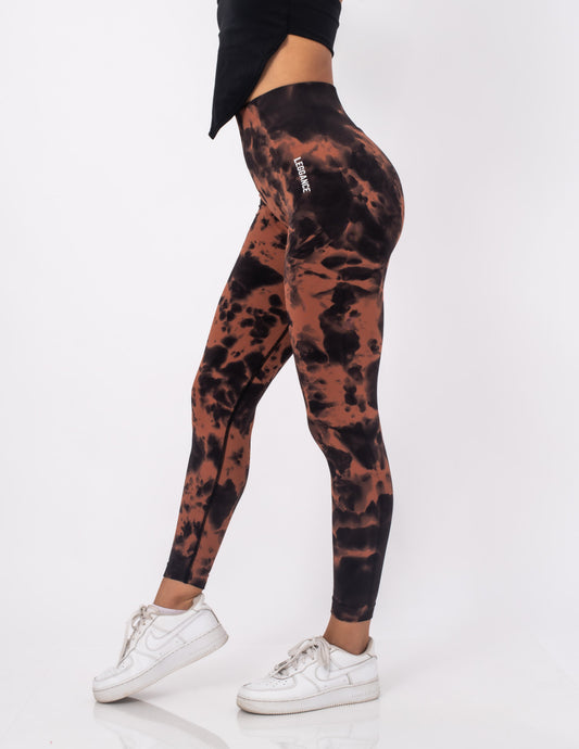 Jungle Coffee-Brown Seamless Leggings