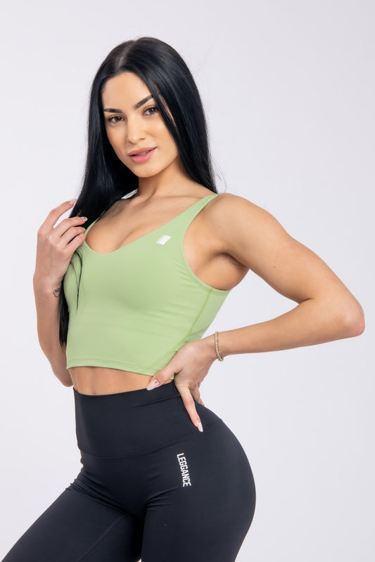 New Skin Light-Green Fitness Top