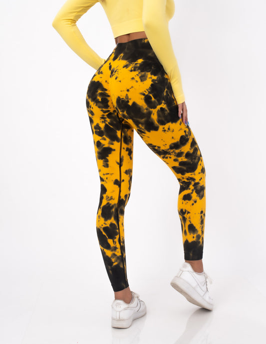 Jungle Yellow Seamless Leggings