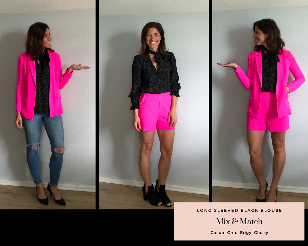 how to style pink shorts