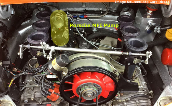 Porsche 911 engine with mechanical fuel injection pump