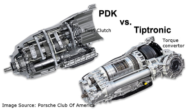 Porsche PDK- und Tiptronic-Getriebevergleiche