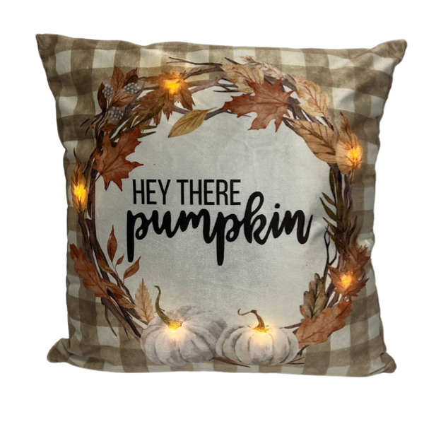 Hey There Pumpkin LED Pillow-image-0