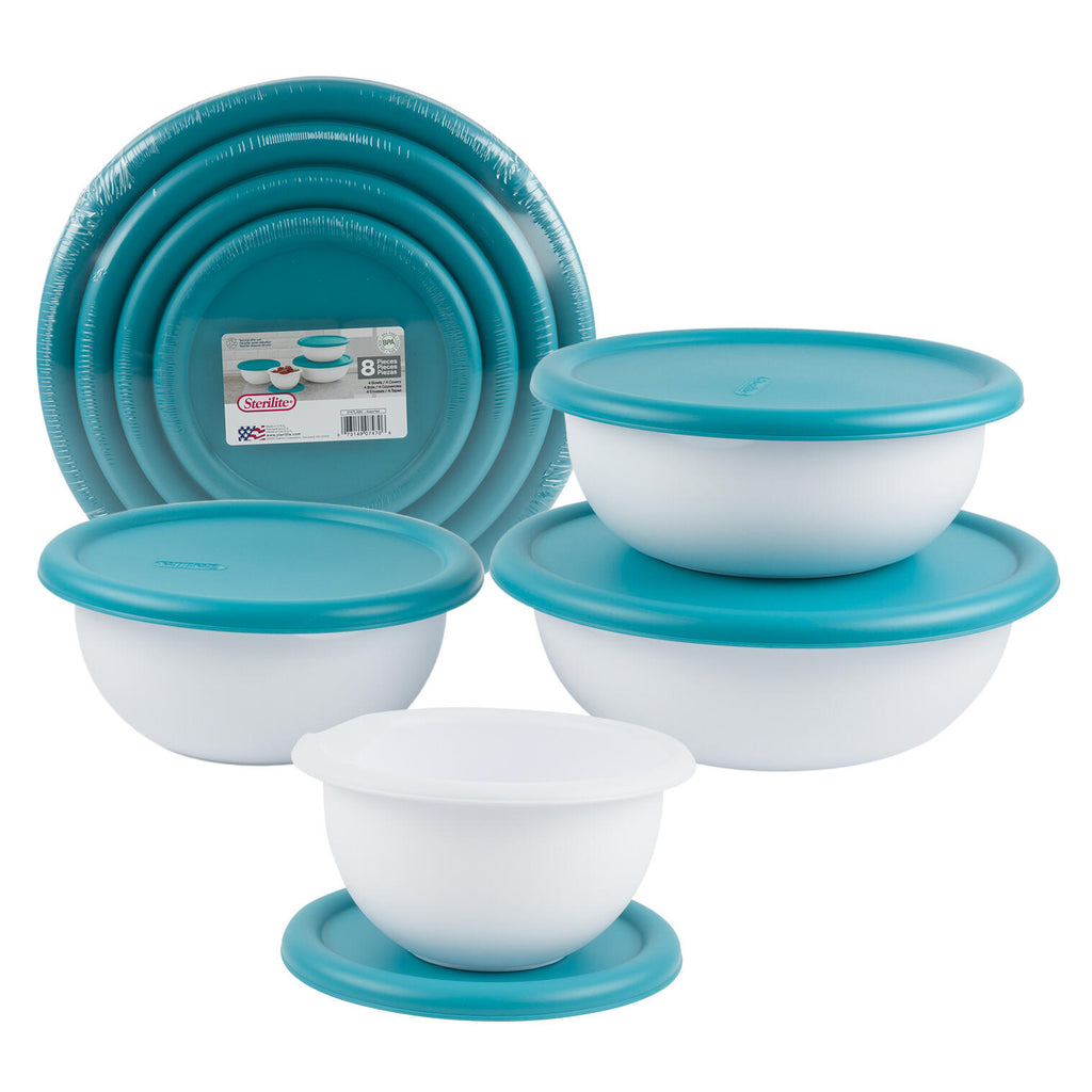 Trudeau Two-tone Nesting Mixing Bowls - Set of 3 - Red, Green, Blue (TR  0999053)