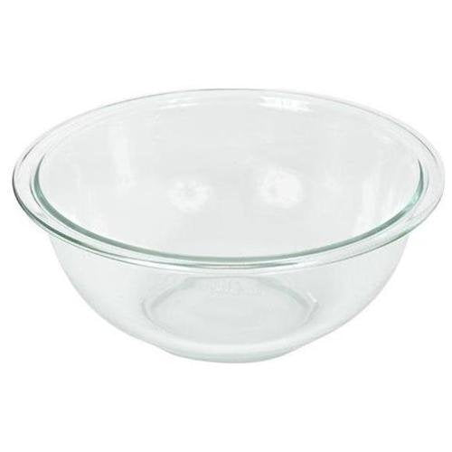 Pyrex 2pc 2.5qt and 4qt Glass Mixing Bowls with Plastic Lids