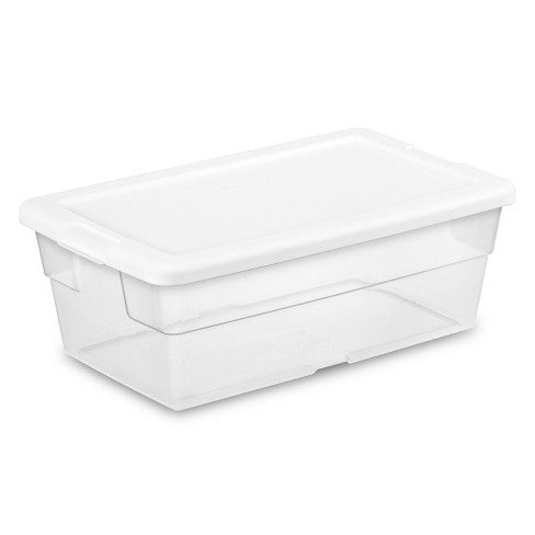 Sterilite 18038612 Plastic FlipTop Latching Storage Container, Clear &  Reviews