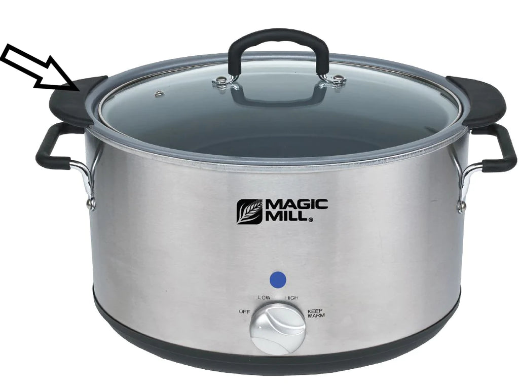 Courant 7.0 Quart Oval Slow Cooker, Stainless Steel