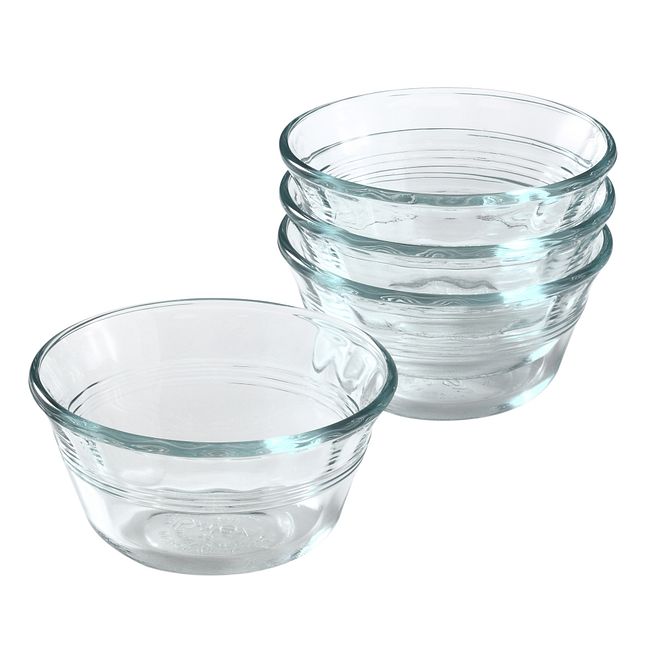Pyrex 2pc 2.5qt and 4qt Glass Mixing Bowls with Plastic Lids