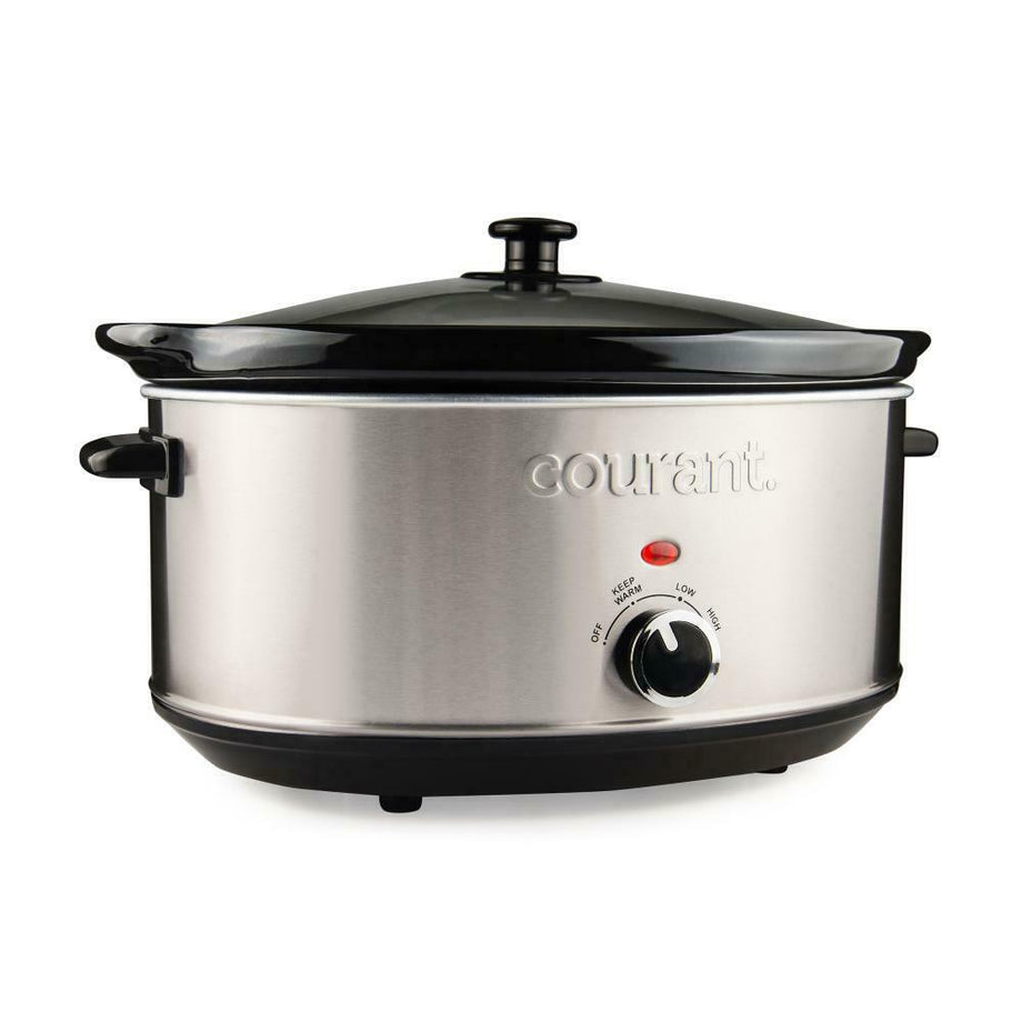 MAGIC MILL 12 QT black SLOW COOKER WITH FLAT GLASS COVER AND COOL TOUCH  HANDLES MODEL# MSC1225