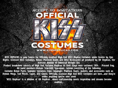 Official KISS Costumes, Boots, Armor and Accessories 