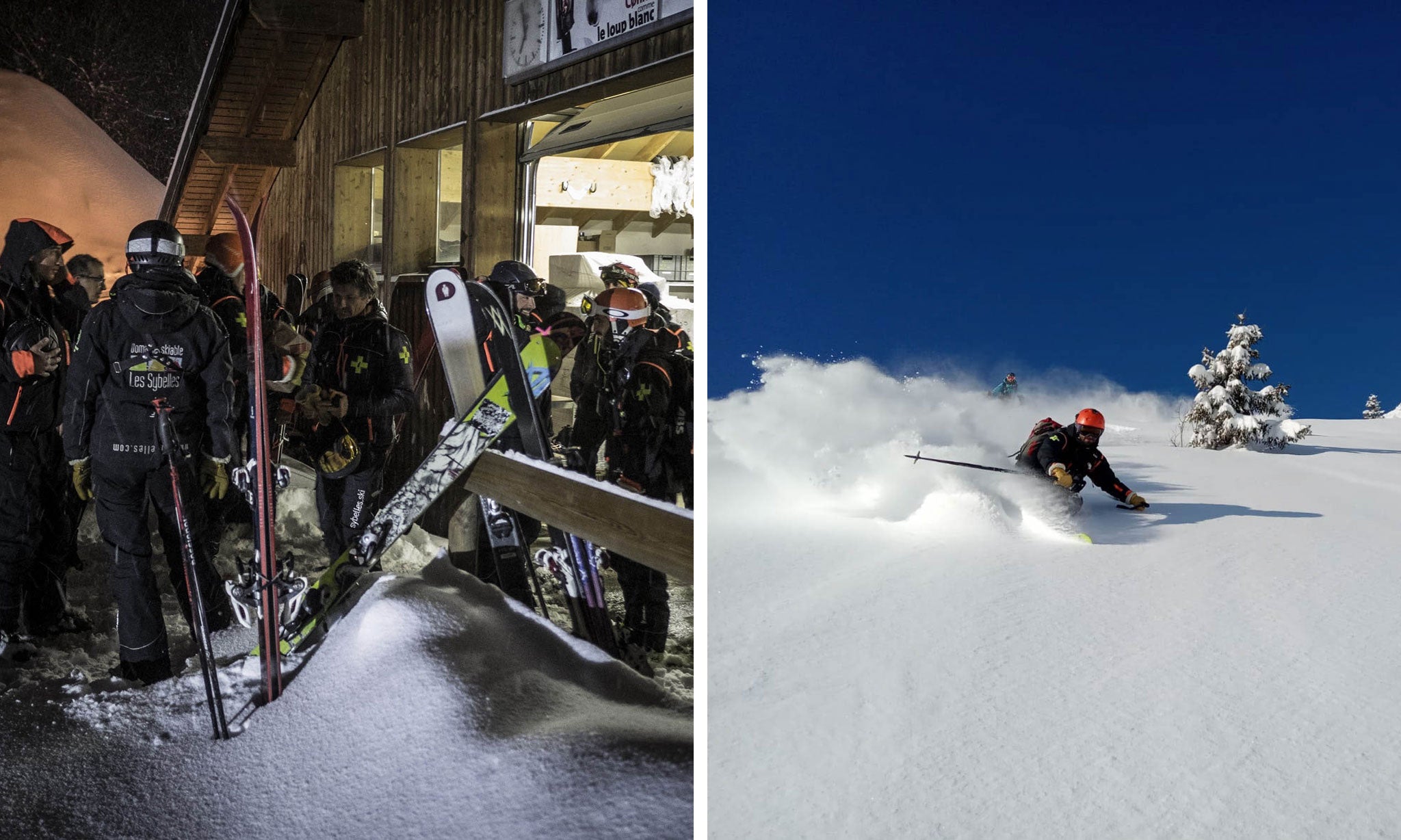 Clément patroller pow skiing