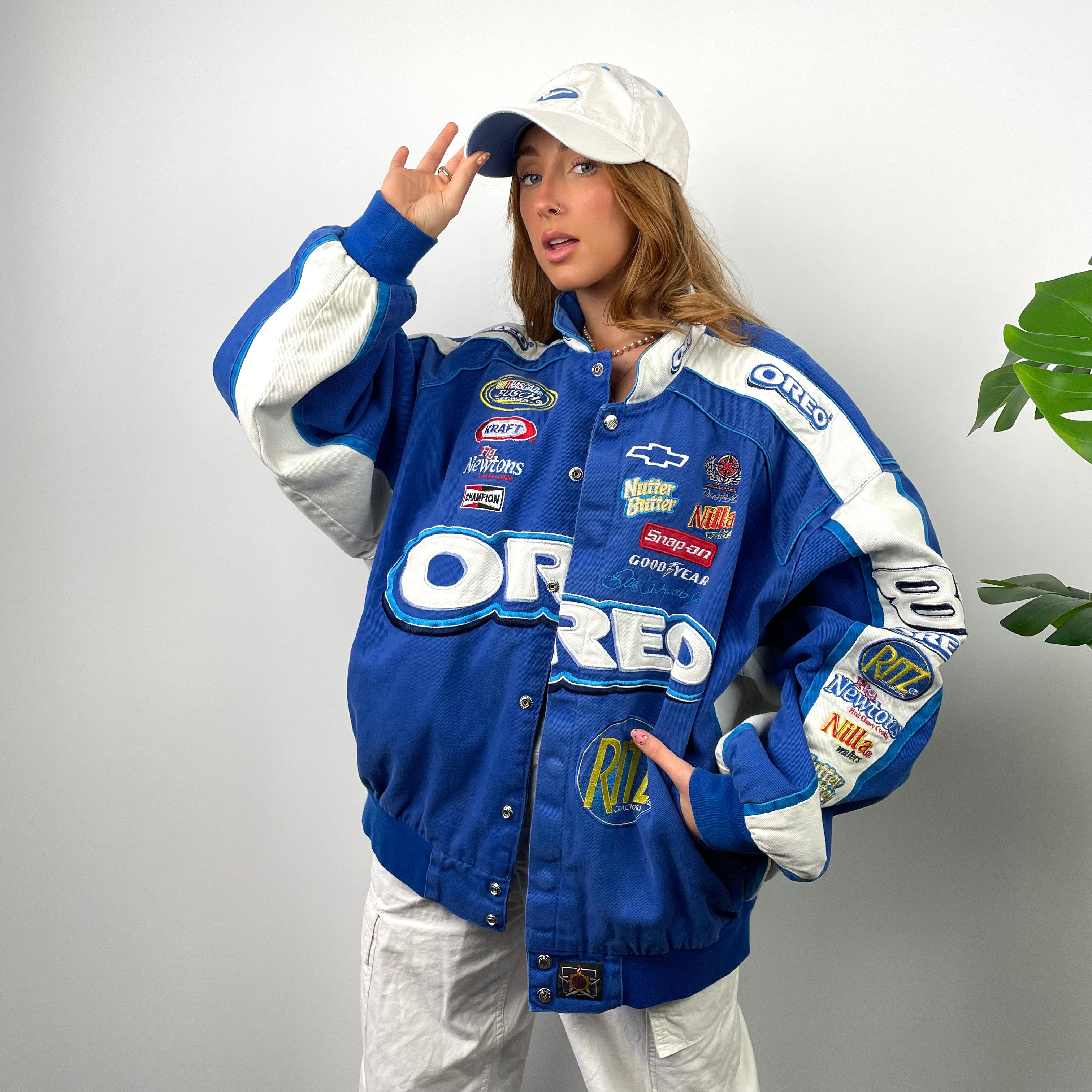 Oreo RARE Blue NASCAR Racing Jacket (XXL) – Jamie Online Vintage