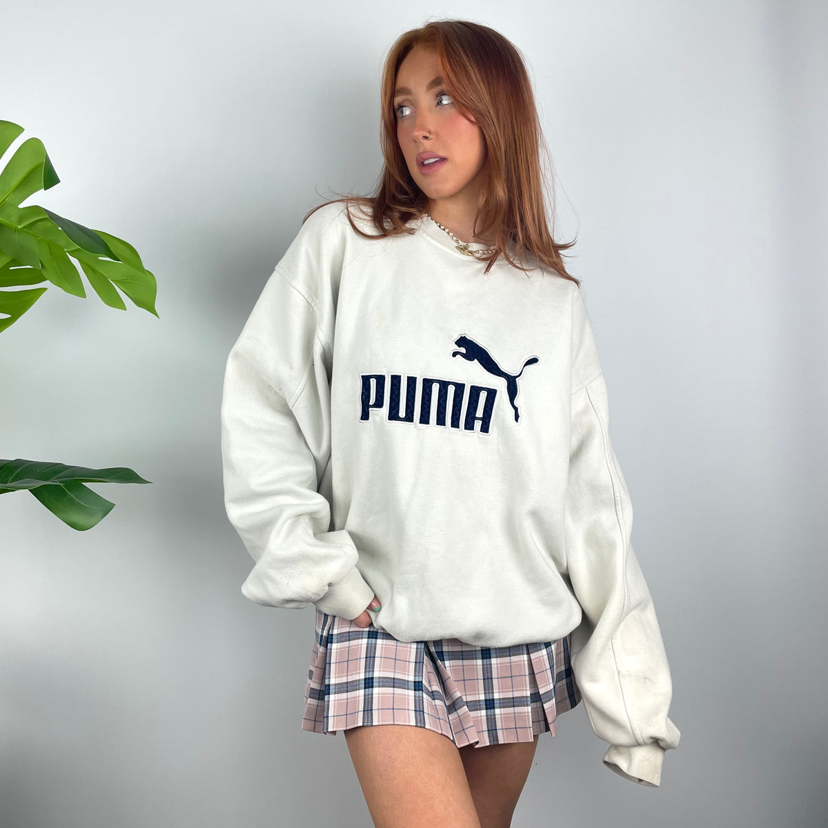 Puma Cream Embroidered Spell Out Sweatshirt (XXL) – Jamie Online Vintage