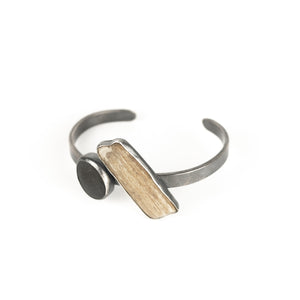 Jennifer Nunnelee Driftwood & Stone Cuff Bracelet