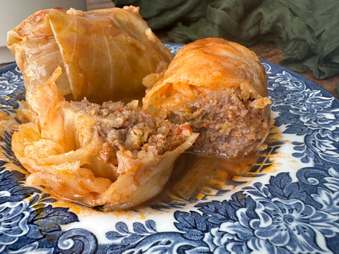 Meat stuffed cabbage: