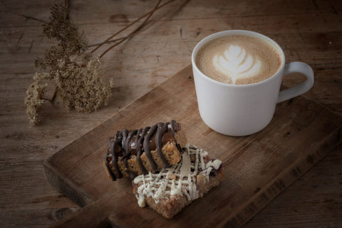 Coffee and traybakes at Bruern Farms