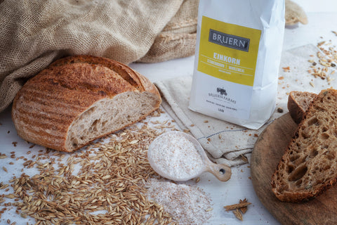 Einkorn flour at Bruern Farms