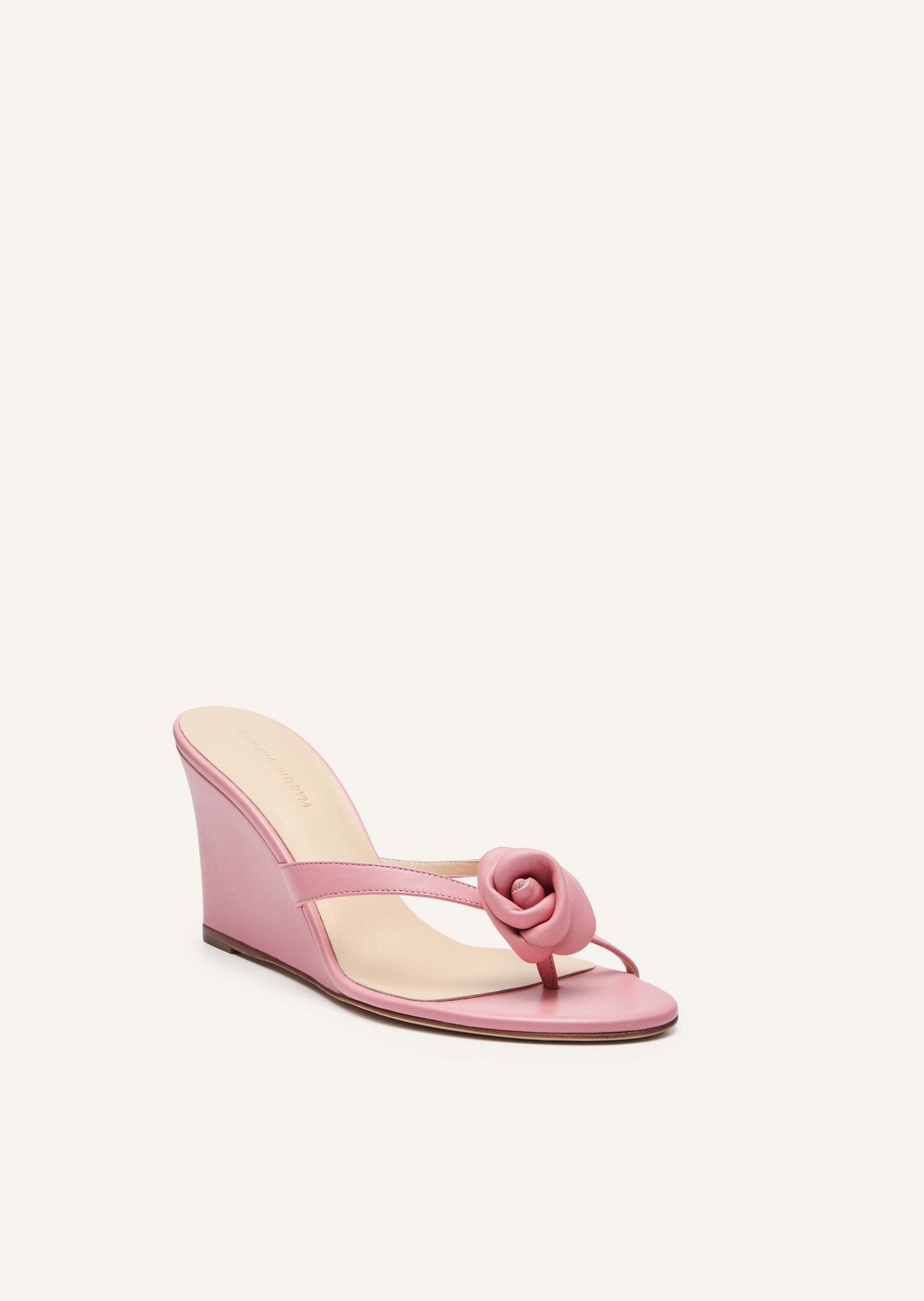 RE24 WEDGE SANDALS LEATHER PINK