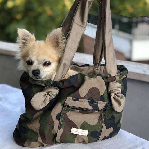 Chihuahua dog carrier purse for Collection Explorer, style Camouflage
