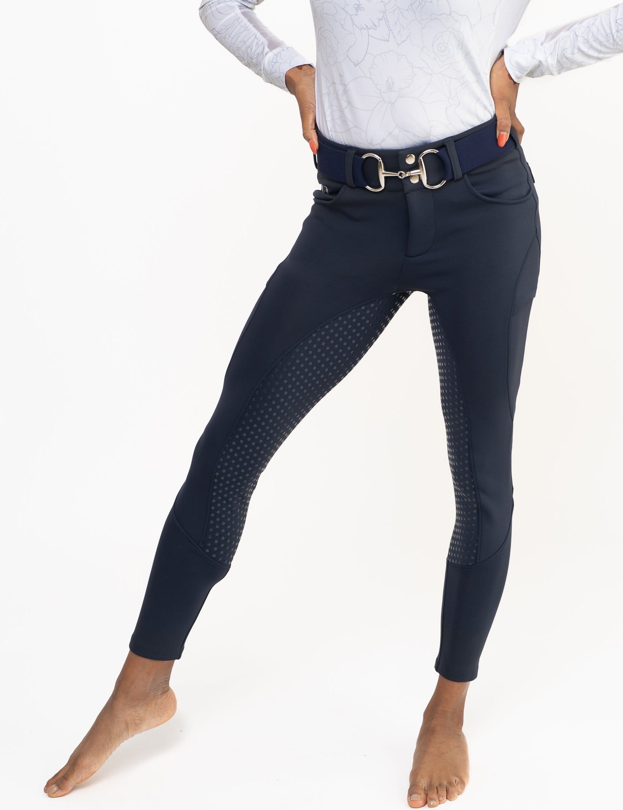 White Full Seat Winter Mid-Weight Breeches – CorrectConnect