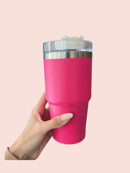 Light Pink Stanley Cup Dupe 40oz Reusable Stainless Steel Tumbler With –  Southern Momma Boutique