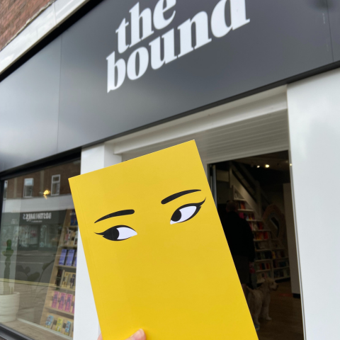 Yellow Face by Rebecca F. Kuang outside of the bound bookshop in Whitley Bay