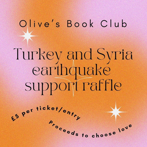 Olive's Book Club Earthquake Support Raffle