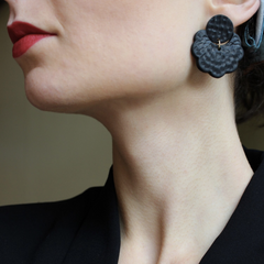 Florrie Earrings in Black