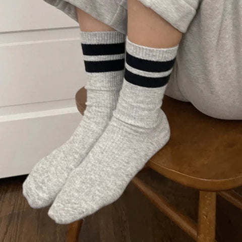 Le Bon Shoppe Varsity Grandpa Socks