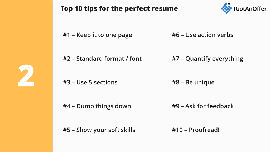 Consulting Resume Writing Tips And Template 2020