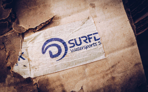 Old Surfdock box with torn tape