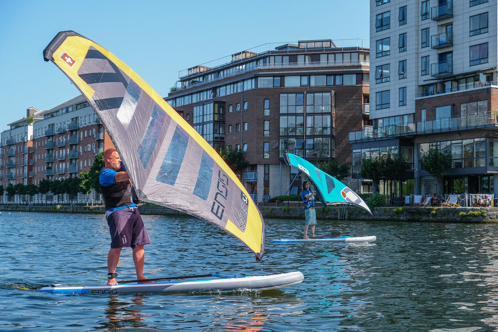 Keith Gorman teaching wingsurfing at Surfdock Dublin