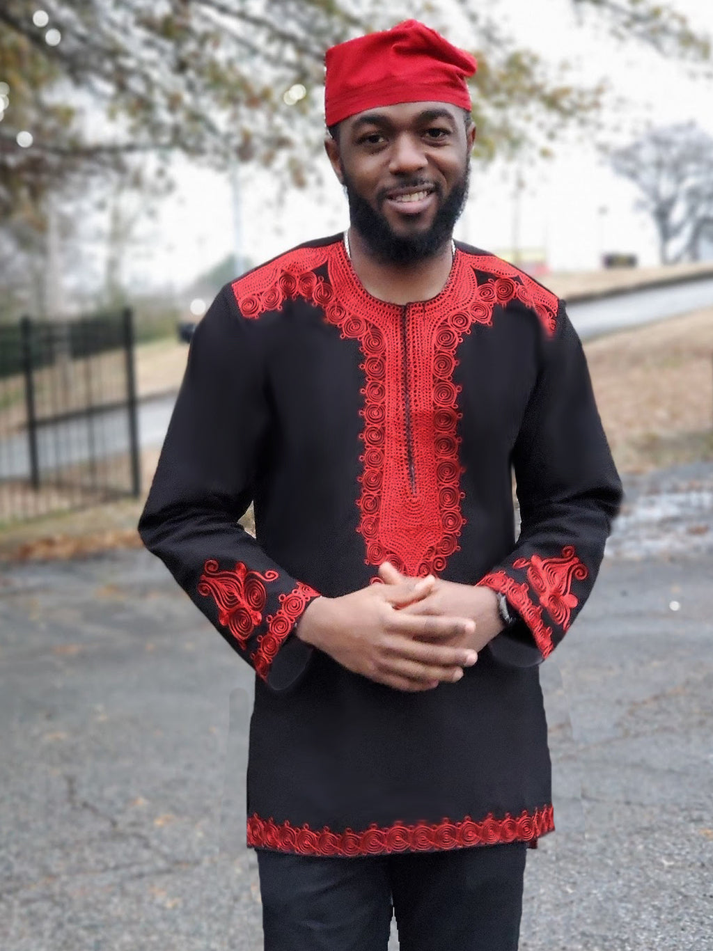 Red Velvet Sash  African men fashion, Traditional shirt, Mens outfits