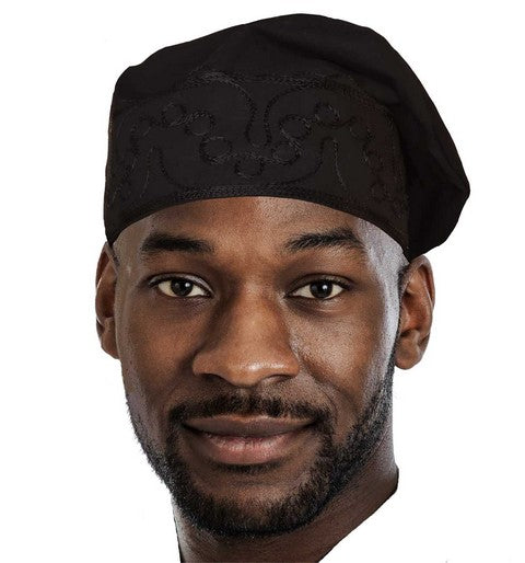 Black Turban Hat for Men - Refined Style