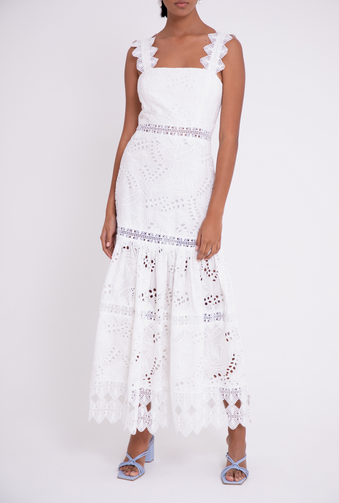 Waimari La Perla Cotton Eyelet Maxi Dress - ShopStyle