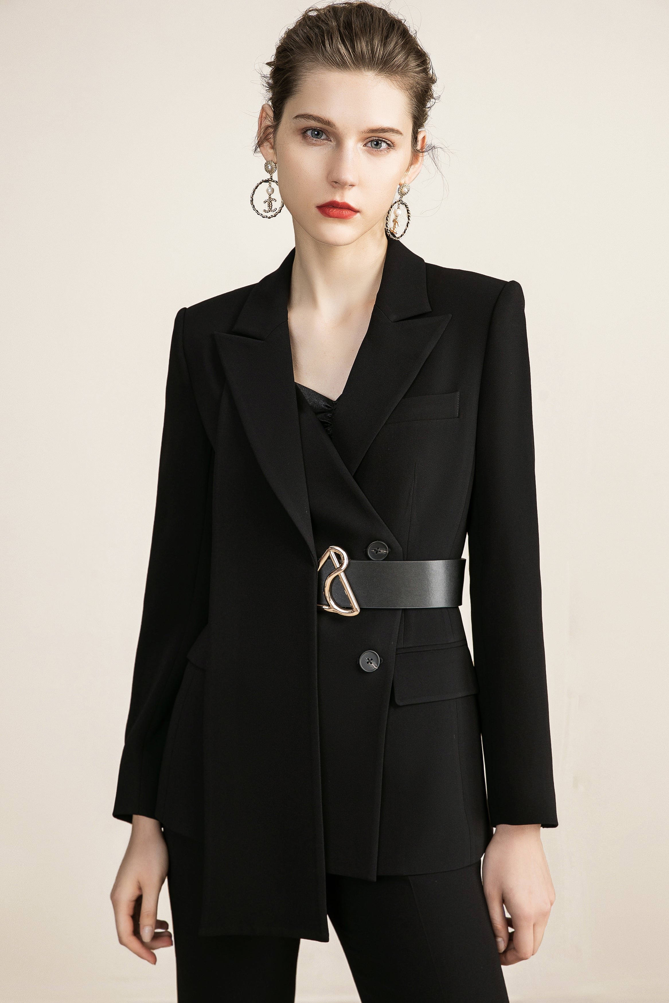 Tuxedo Wide Leg Formal Pant Suits