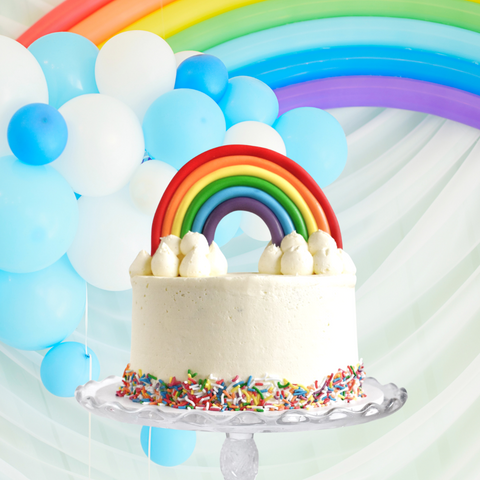 Rainbow DIY Cake Kit Birthday Party 