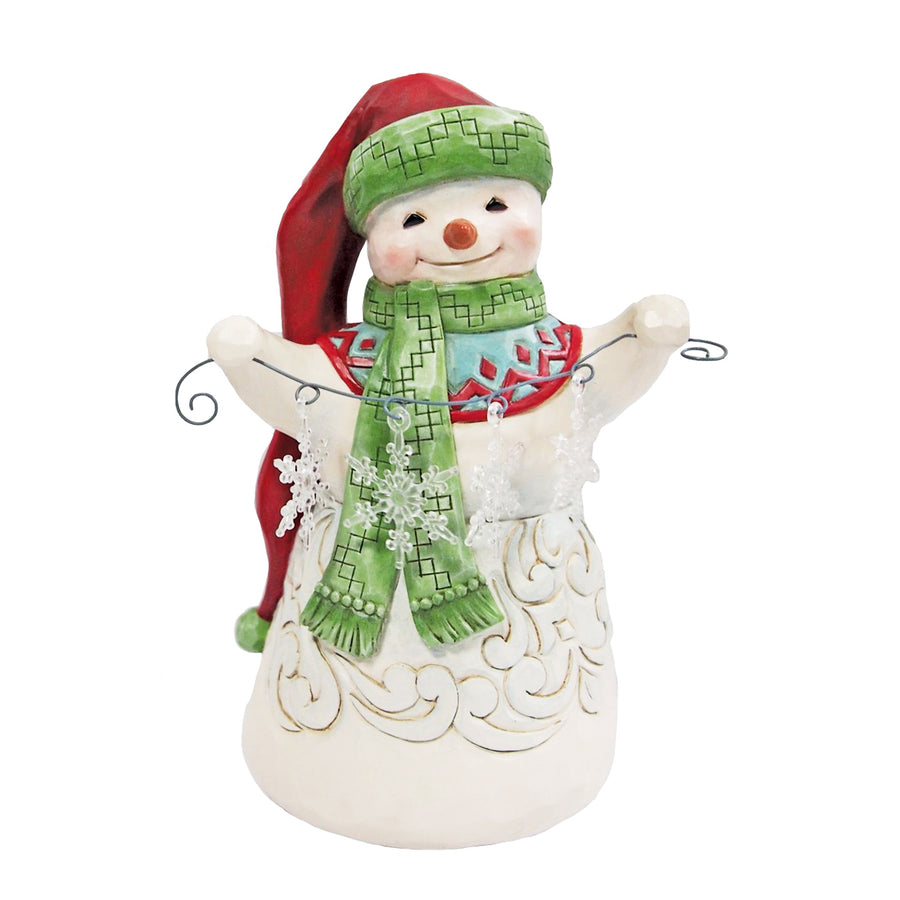 Mini Snowman with Checkered Hat Figurine by Jim Shore 6012958