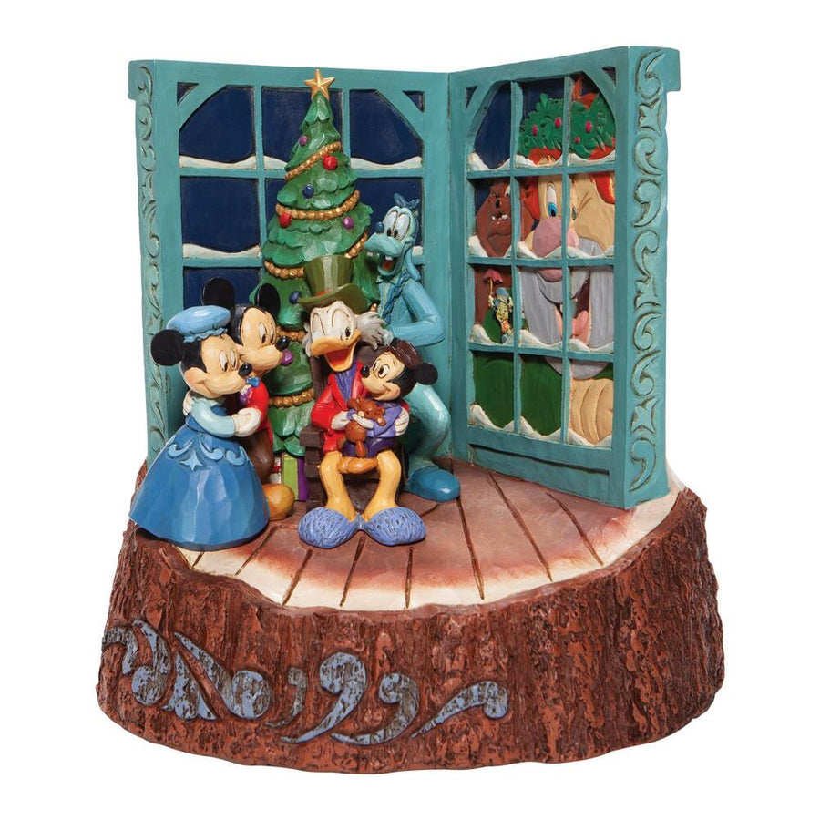 Jim Shore Disney Traditions Carved by Heart Caroling Figurine 4046025 