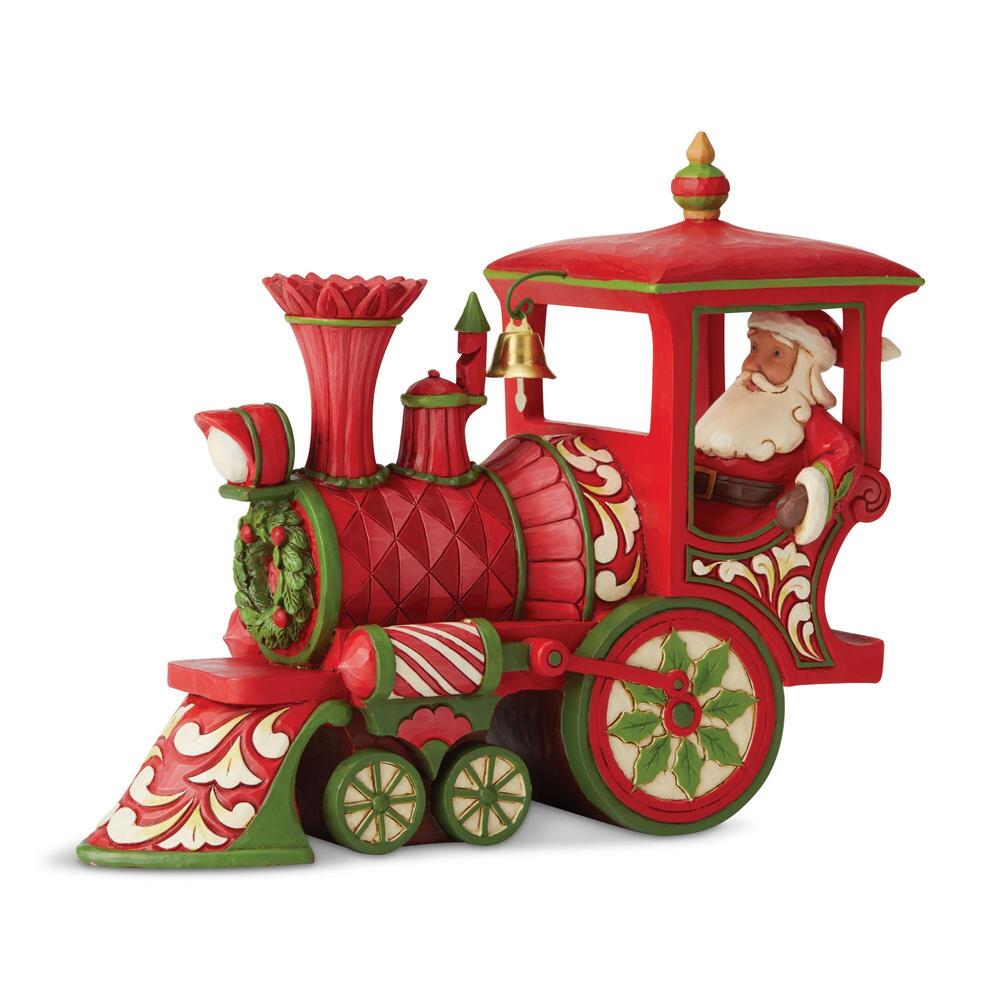 Jim Shore Heartwood Creek Christmas Train Engine Figurine Sparkle Castle