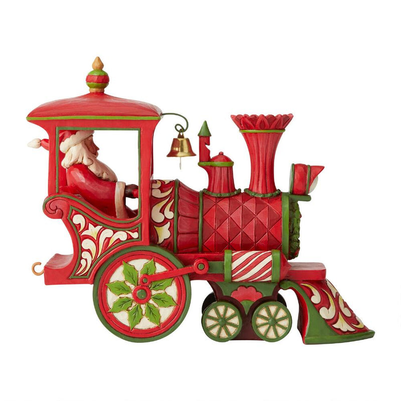 Jim Shore Heartwood Creek Christmas Train Engine Figurine Sparkle Castle