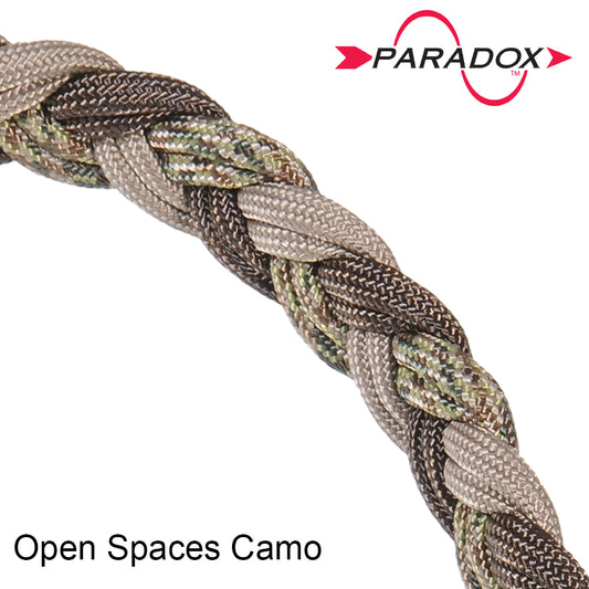 Paradox Moss Camo Elite Double-Wide Braid Bow Wrist Sling w/Leather Mount  PBSE-E-47 For Sale 