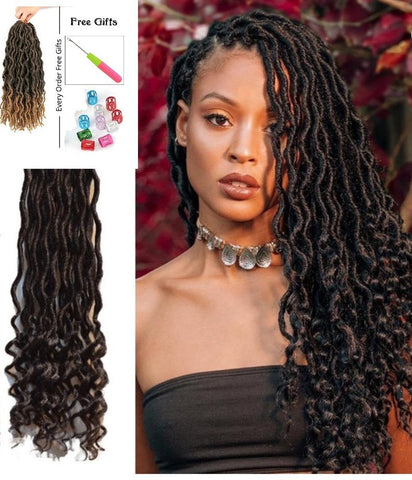 Goddess Faux Locs | Total Body UK| Pre- looped Crochet Hair Extension