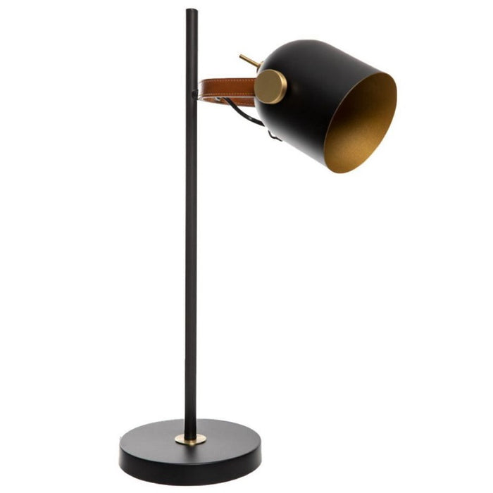 black and brass desk lamp